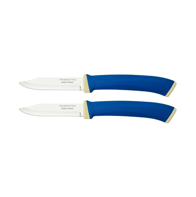 TRAMONTINA 23490213 FELICE VEGITABLE KNIVES SET OF 2 BLUE