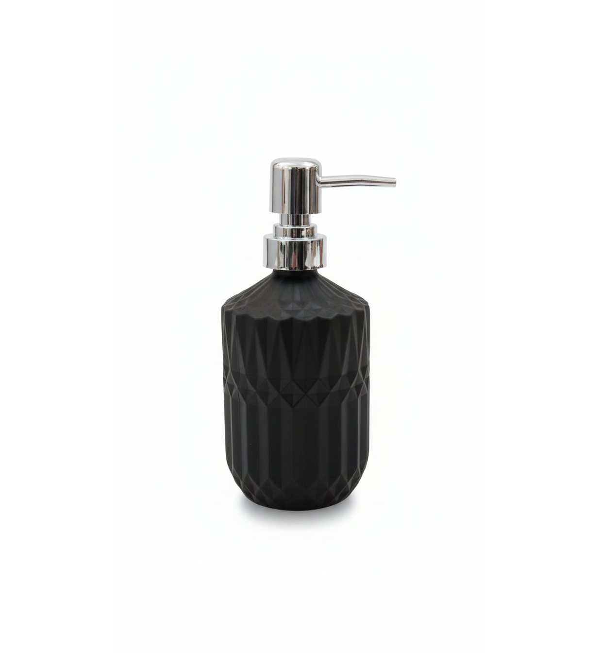 ESTEEM 7006 GLASS SOAP DISP. BLACK DECO