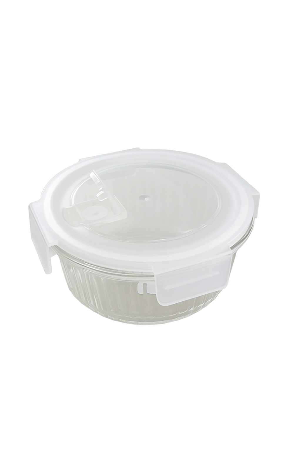 ESTEEM 7090 GLASS LUNCH BOX RND PL LID 950ML