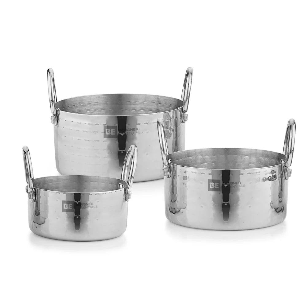 BE BERGNER 6240 HAMMERED SERVING 3PC SET