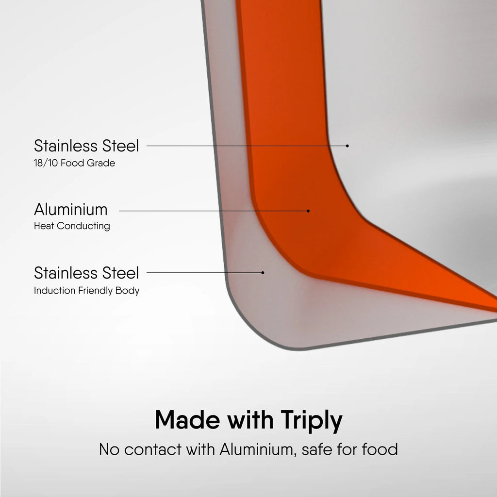 STAHL 4118 ARTISAN SAUCE POT W/LID 18CM  2LTR