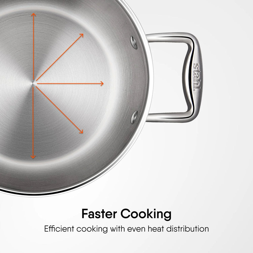 STAHL 4118 ARTISAN SAUCE POT W/LID 18CM  2LTR