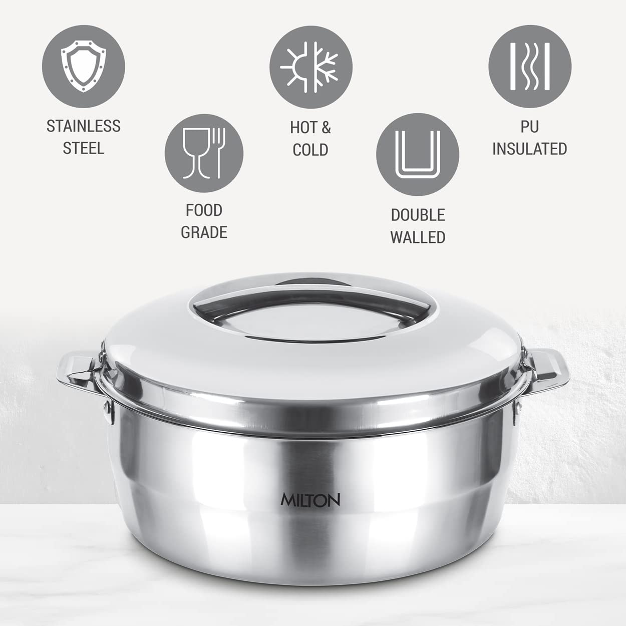 MILTON SS EMPRESS CASSEROLE 5000 ML