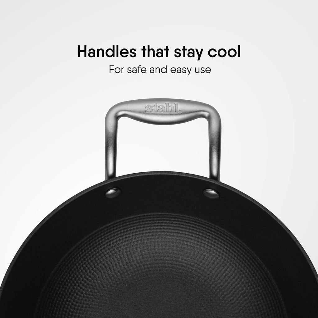 STAHL 8324 BLACKSMITH HYBRID KADAI 24CM CAST IRON