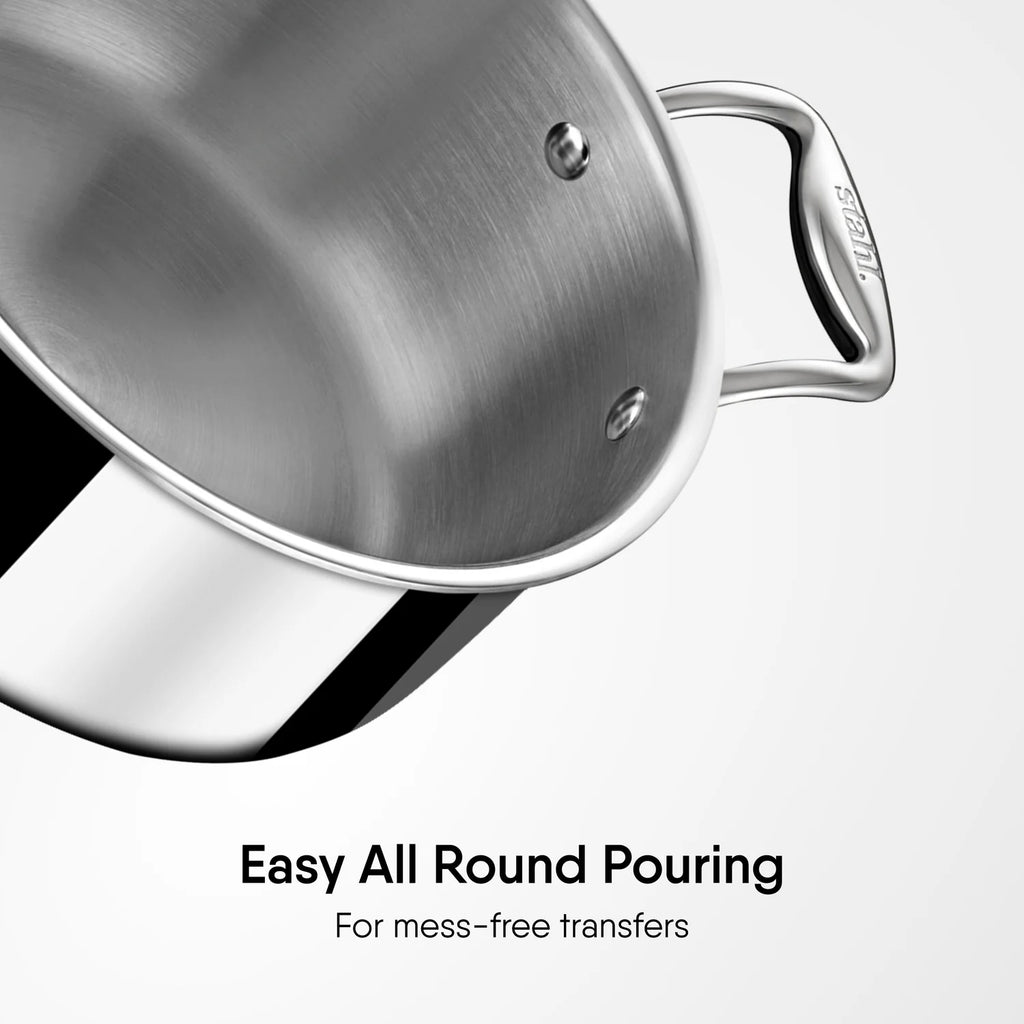 STAHL 4118 ARTISAN SAUCE POT W/LID 18CM  2LTR