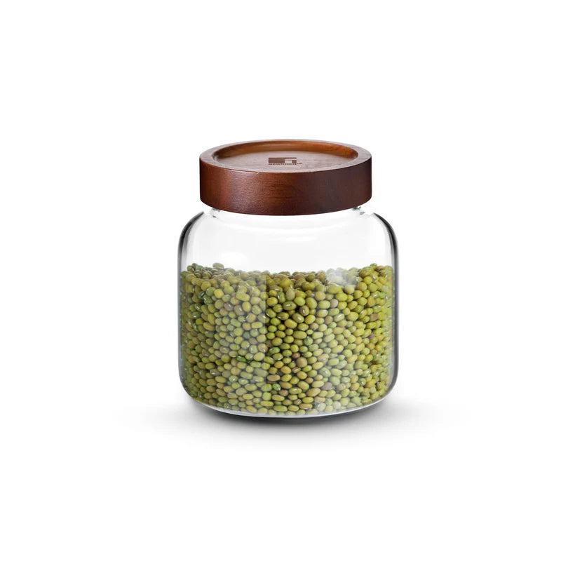 ESTEEM 7013 GLASS JAR WOOD LID 1L