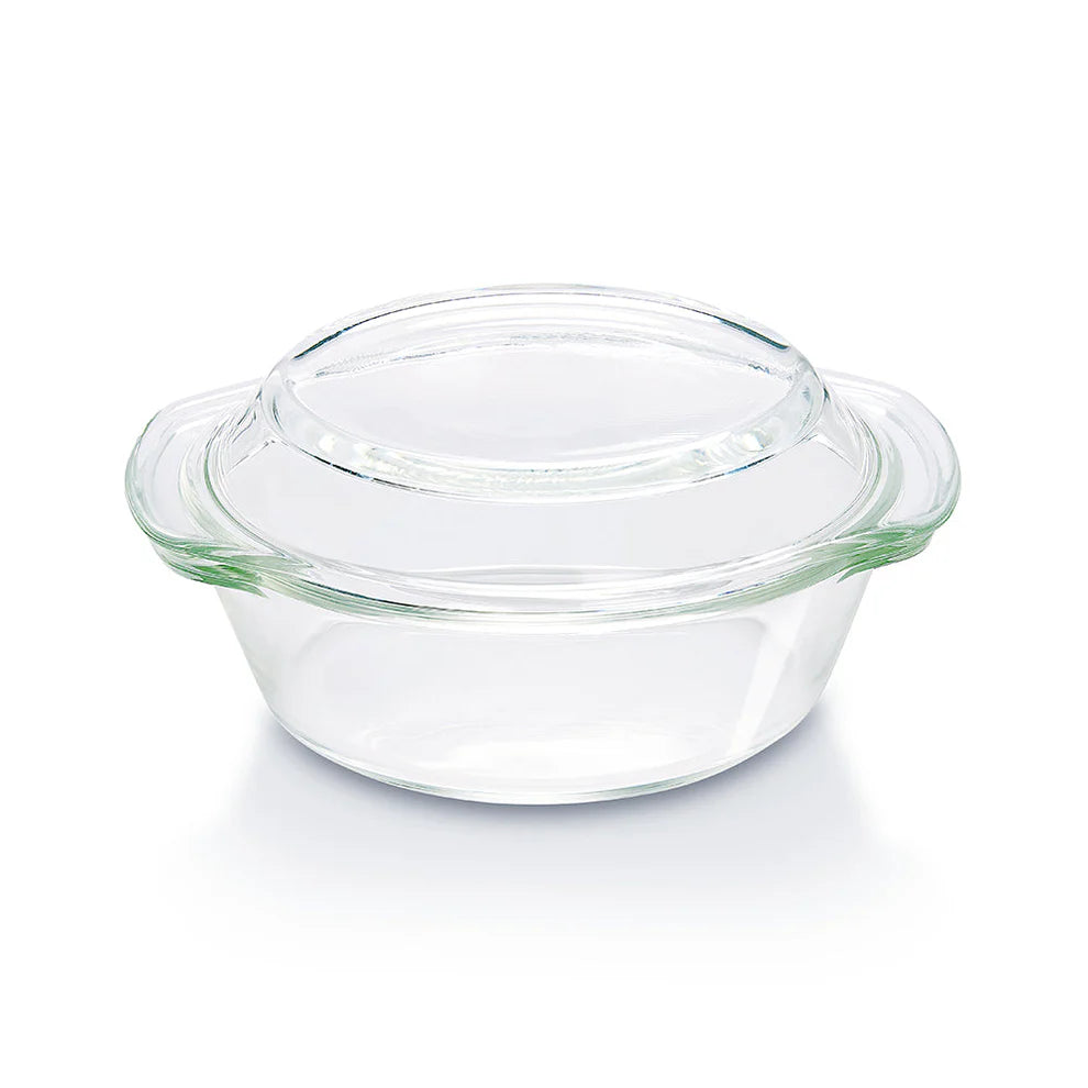 ESTEEM 7077 GLASS CASSEROLE W LID 700ML