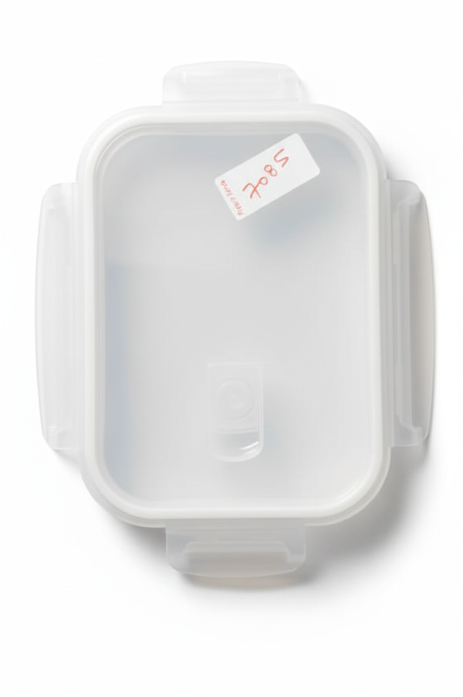 ESTEEM 7085 GLASS LUNCH BOX PLAIN LID PARTITION