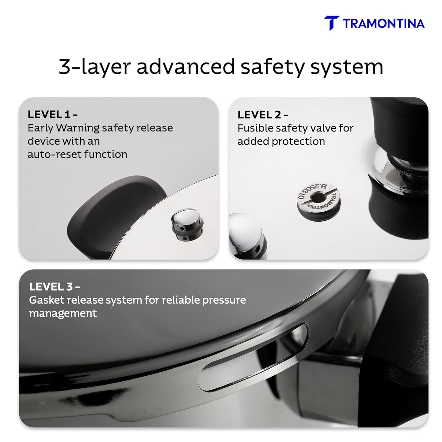 TMT AERO ARC OUTER LID PRESSURE COOKER 5LTR