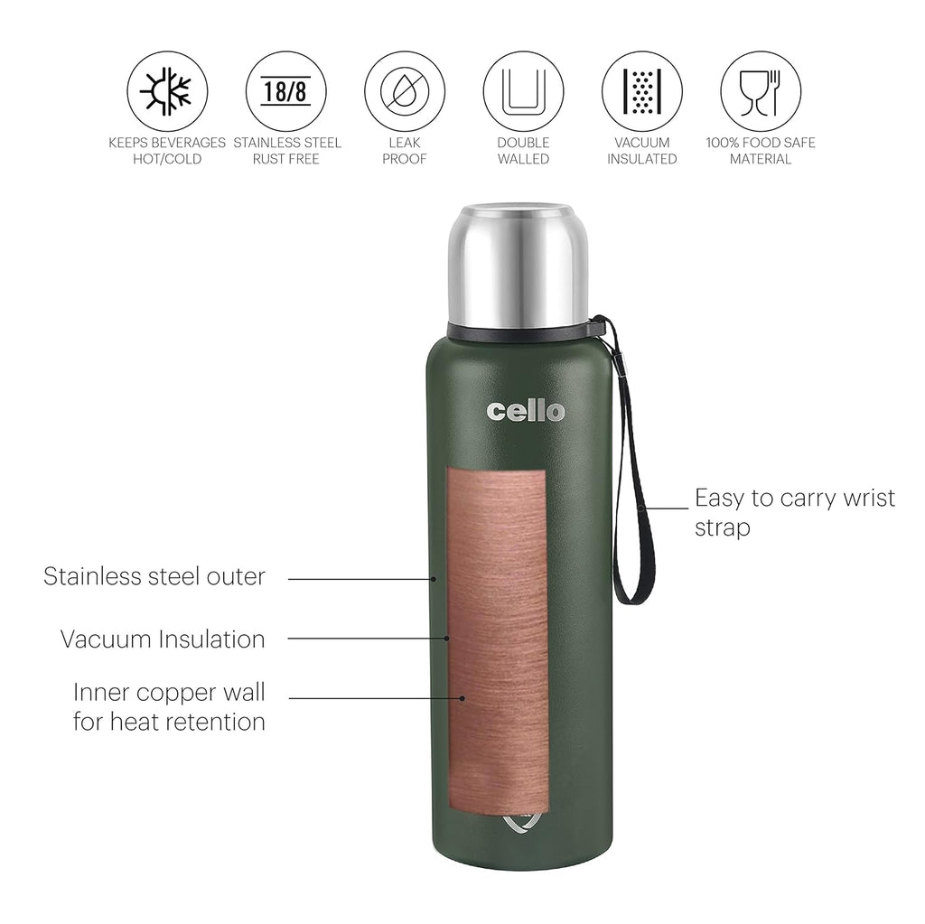 CELLO DURA FLIP SS FLASK 1000ML