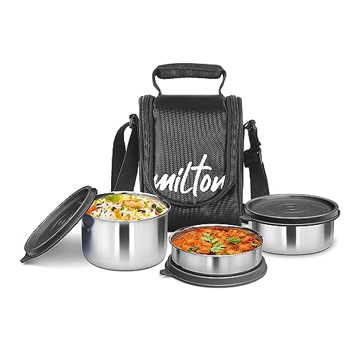 MILTON SL TI TASTY LUNCH 3  STEEL SOFTLINE TIFFIN