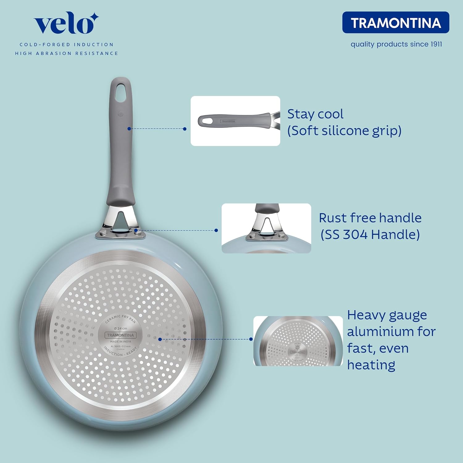 TMT VELO FORGED FRY PAN 20CM