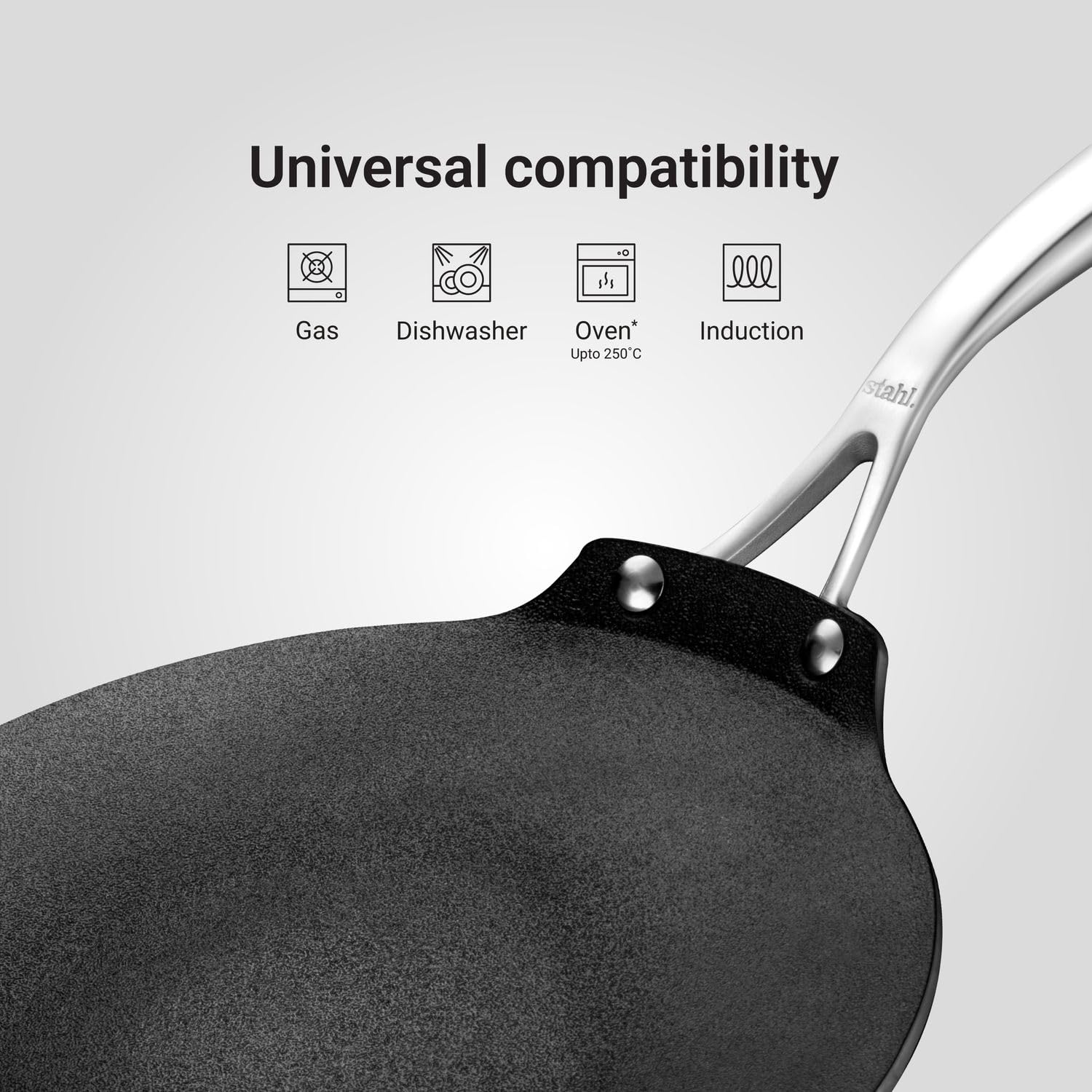 STAHL 3966 TRIPLY SCHILD ROTI TAWA 26CM