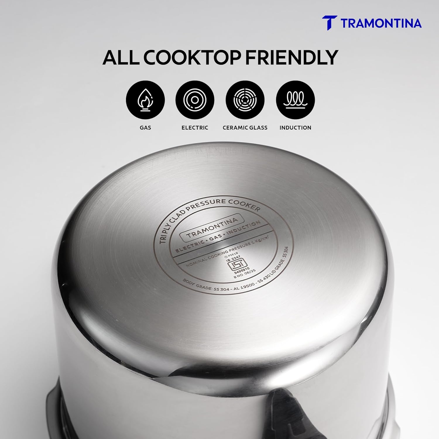 TMT AERO ARC OUTER LID PRESSURE COOKER 5LTR