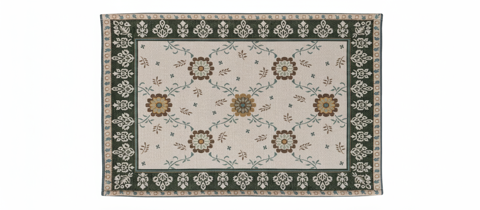 ESTEEM 7204 DUST MAT FLORAL 50X80