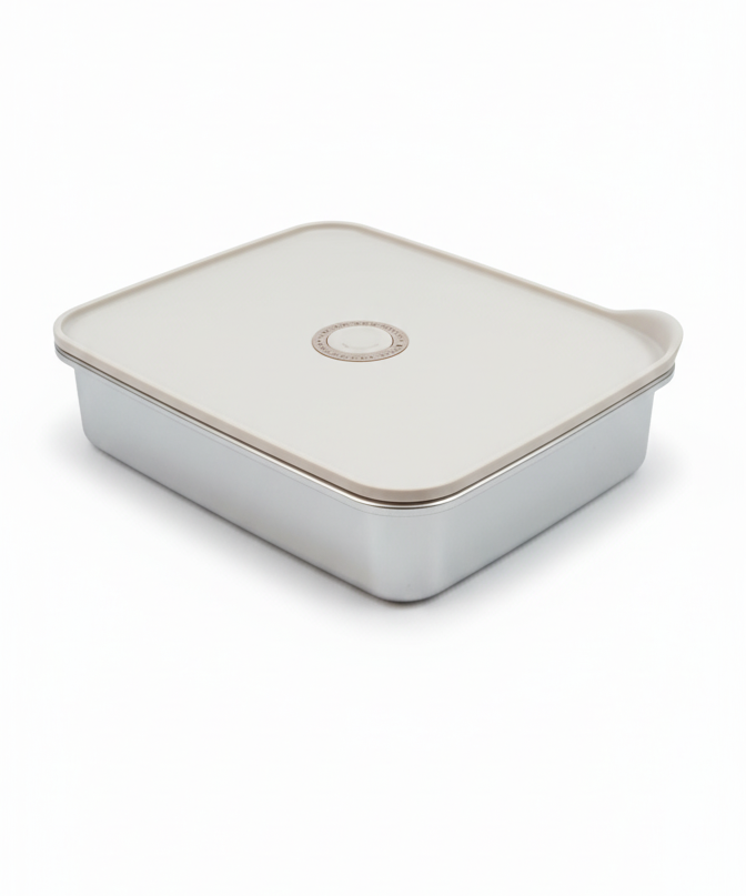 ESTEEM 7280 SS MICROWAVE LUNCH BOX RECT L  1700ML