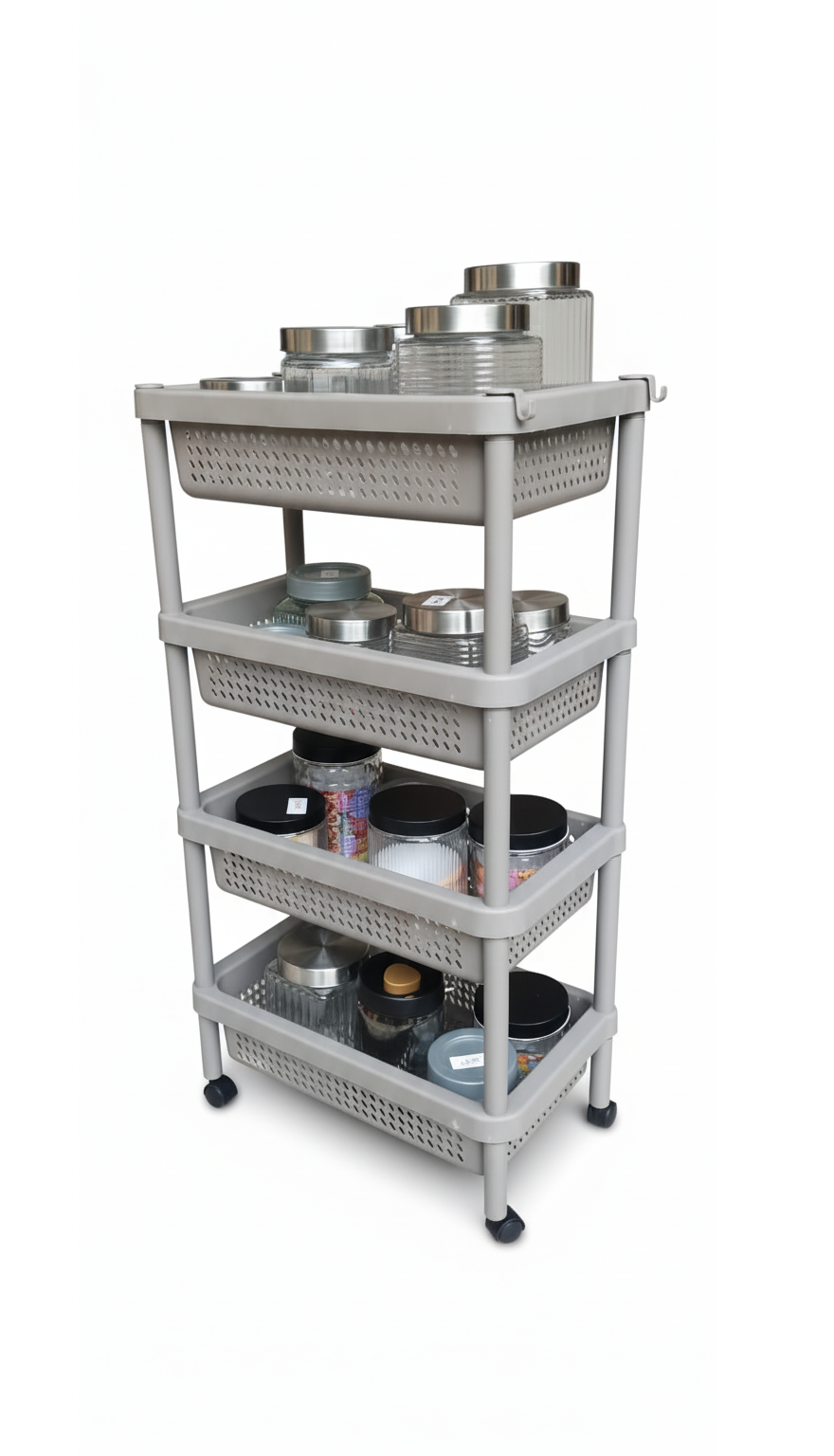 ESTEEM 7321 TIER ORG RACK 4 TIER W WHEELS