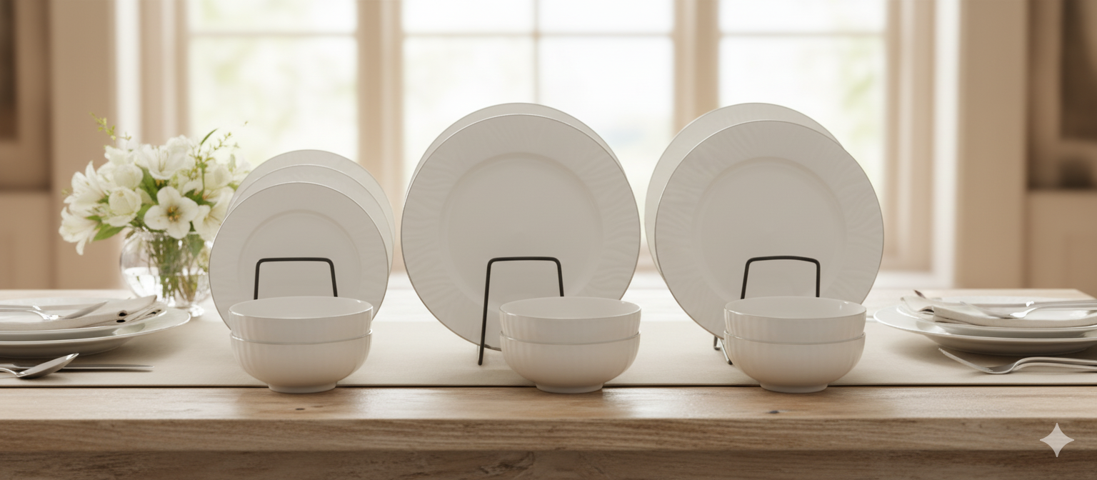 ESTEEM 7355 SERENE ELEGANCE DINNER SET 18PCS