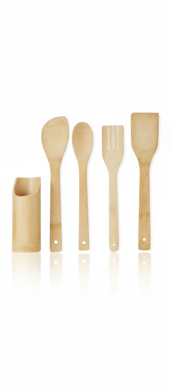ESTEEM 7398 BAMBOO TOOLS 4PC W STAND