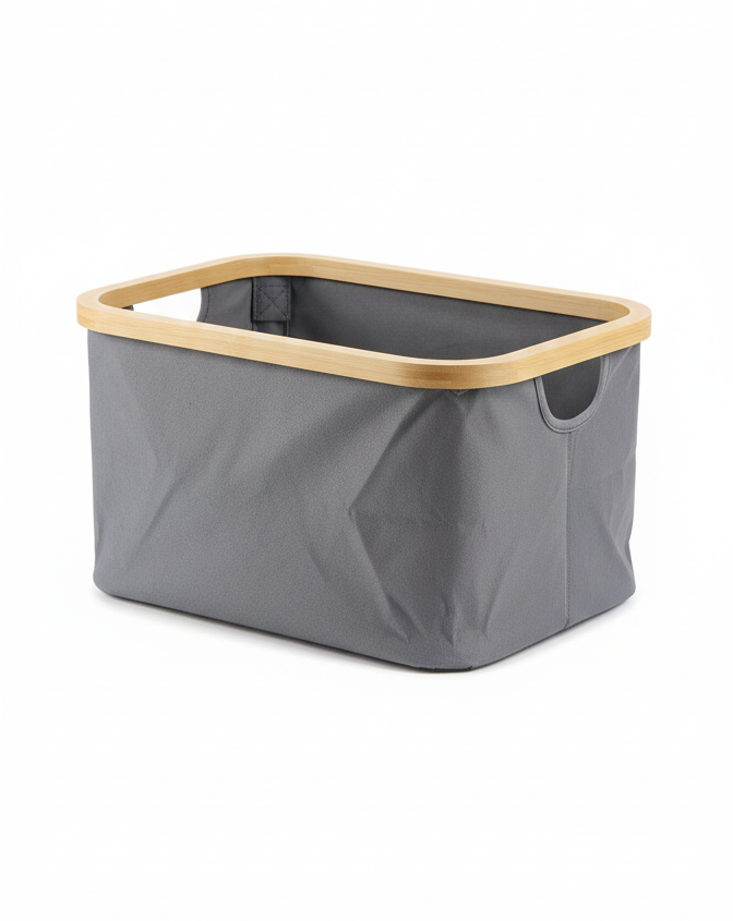 ESTEEM 7401 BAMBOO LAUNDRY HAMPER SMALL
