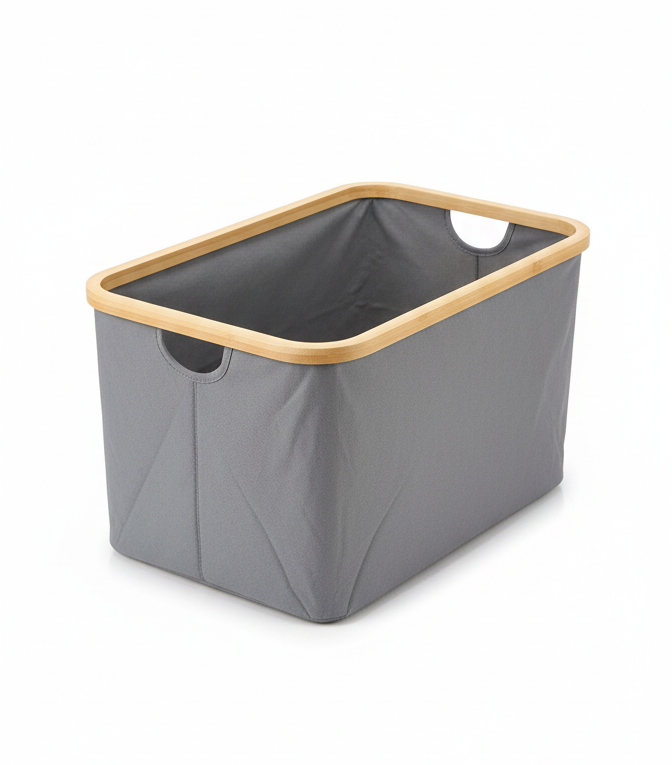 ESTEEM 7402 BAMBOO LAUNDRY HAMPER M