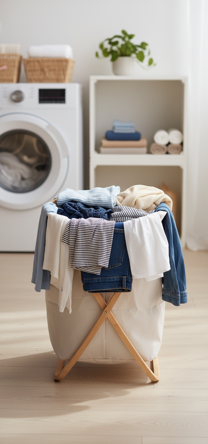 ESTEEM 7407 BAMBOO LAUNDRY HAMPER XL