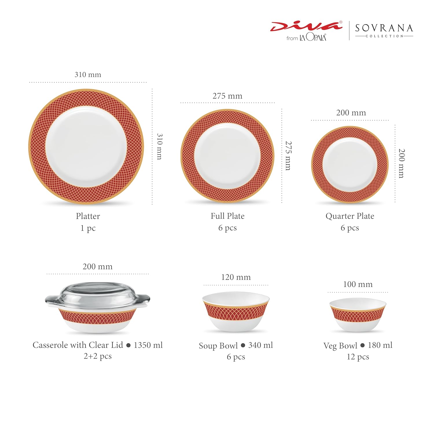 LAOPALA SOVRANA DINNER SET 35PCS