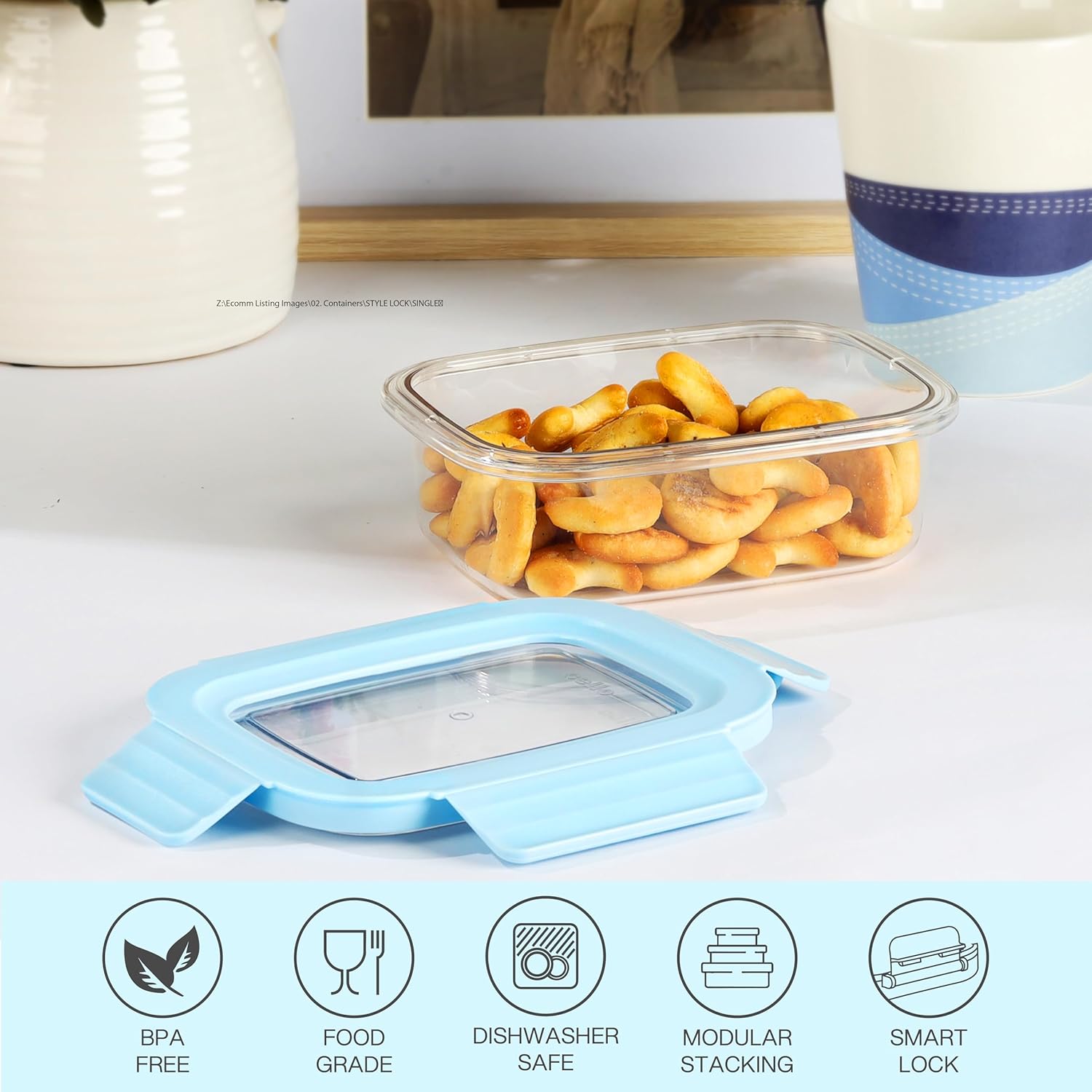 CELLO STYLE LOCK CONTAINER 410ML