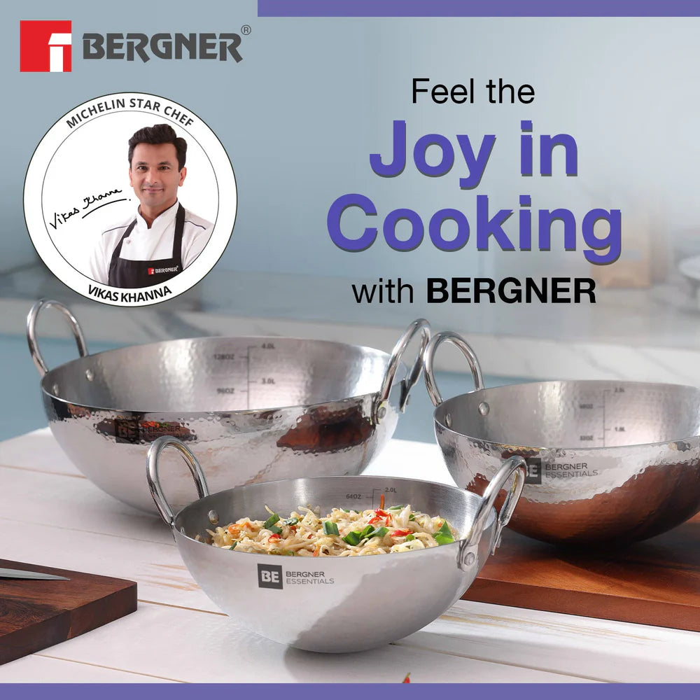 BE BERGNER 6222 HAMMERED KADAI 32CM 6.5L