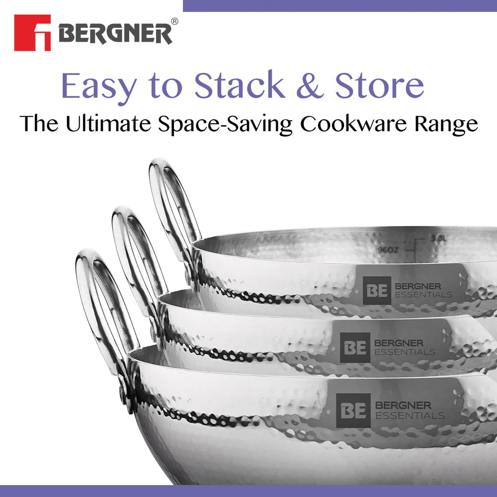 BE BERGNER 6222 HAMMERED KADAI 32CM 6.5L
