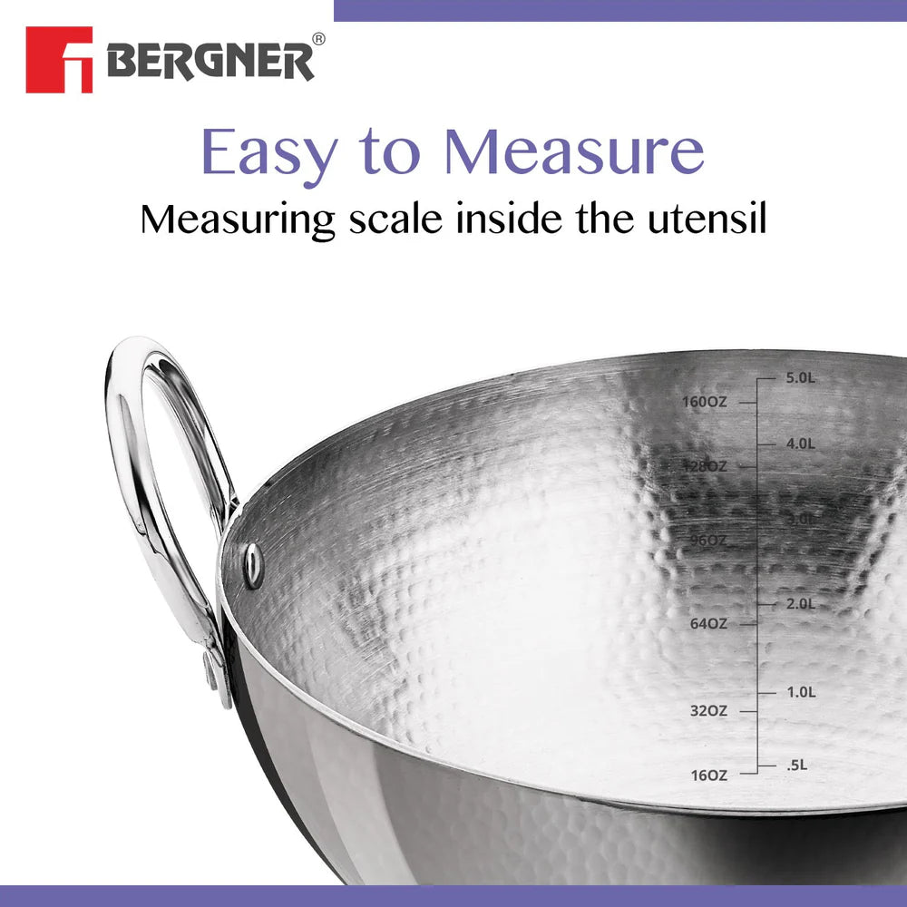 BE BERGNER 6222 HAMMERED KADAI 32CM 6.5L
