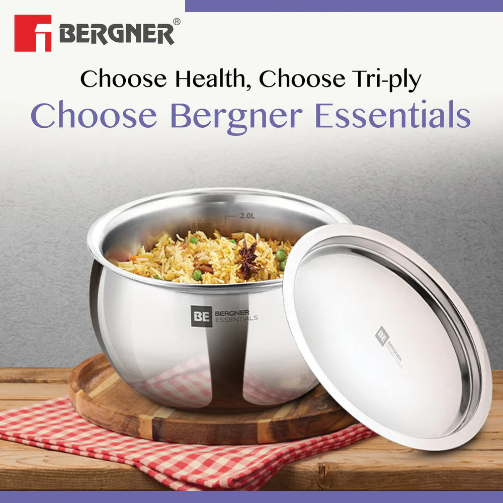 BE BERGNER 6244 TRIPLY RICE HANDI MED 18CM  3L