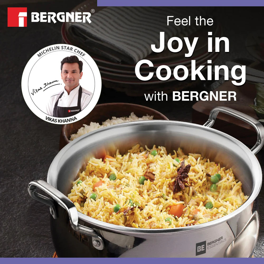 BE BERGNER 6283 TRIPLY RICE HANDI W/L 18CM