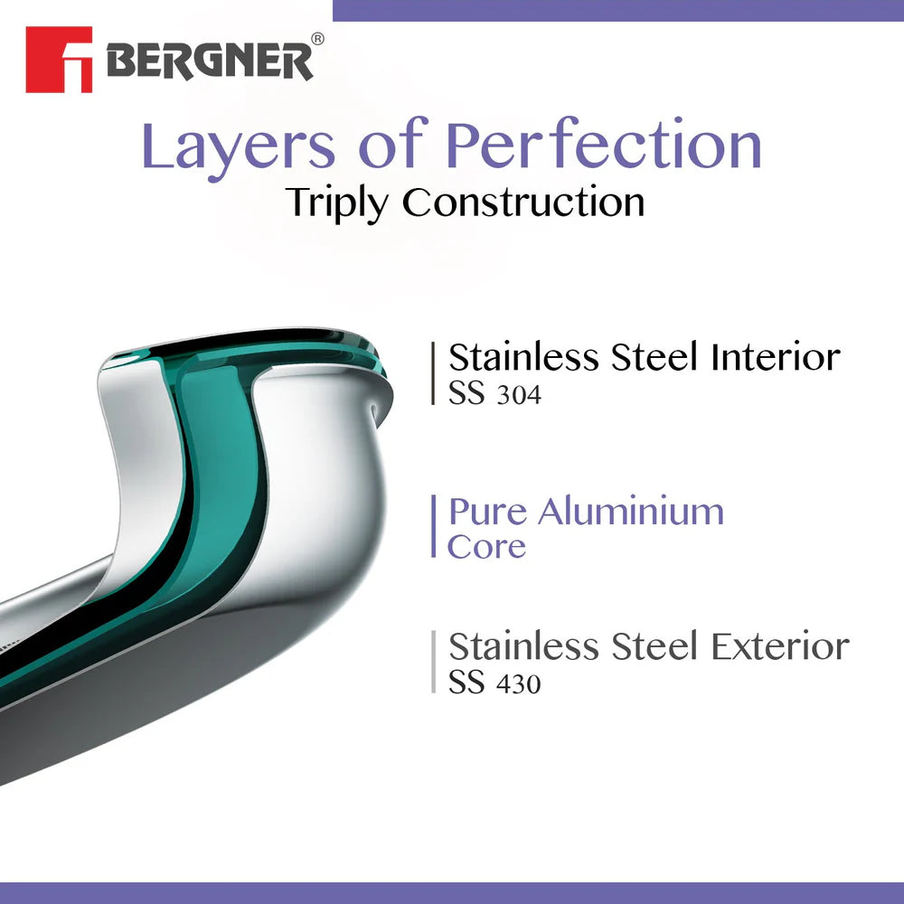 BE BERGNER 6298 LAZEEZ BIRYANI HANDI 28 W/LID  6.4L