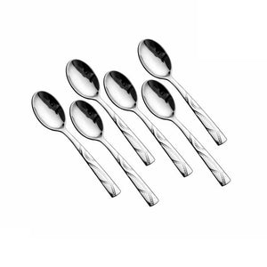 SHRI & SAM JFCM-1404 MED CUTLERY GSW DOTTED S/6 TEA SPOON