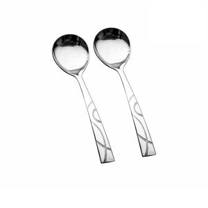 SHRI & SAM JFCM-1439 MED CUTLERY GSW DOTTED S/2 SERVING SPOON