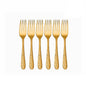 SHRI & SAM JFCM-L-7716-G JASMINE LASER GOLD S/6 DESERT FORK