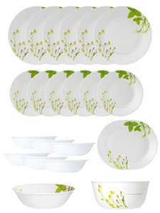 CORELLE EUROPEAN HERBS 21PCS SQR DINNER SET