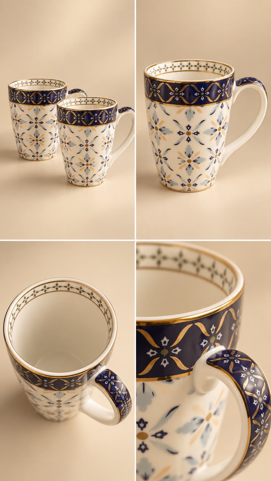 CELLO TIERRA BIG MUG DECOR 30CL 2PC SET