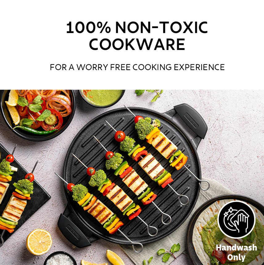 TRAMONTINA   98052015 PRE SEASON CAST IRON GRIDDLE 2 IN 1 -  30CM