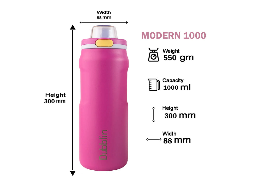 DUBBLIN MODERN S.S BOTTLE 1000ML
