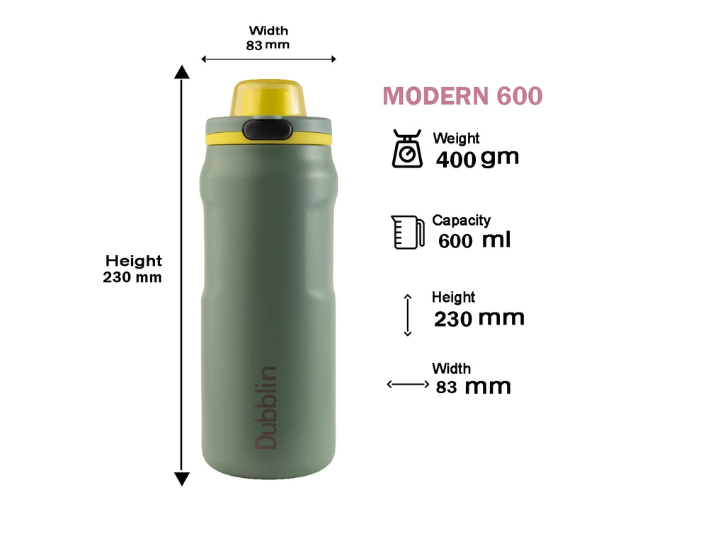 DUBBLIN MODERN S.S BOTTLE 600ML