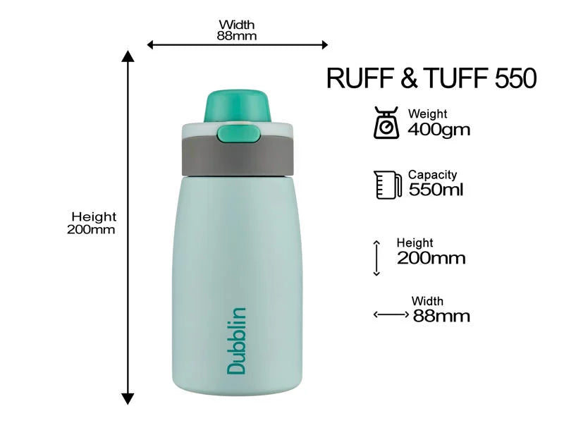 DUBBLIN RUFF AND TUFF SS BOTTLE 550ML