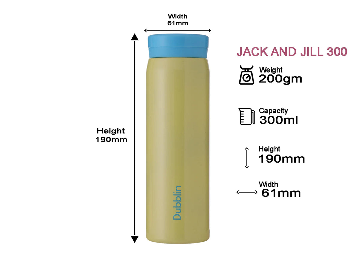 DUBBLIN JACK & JILL 300 ML SS BOTTLE