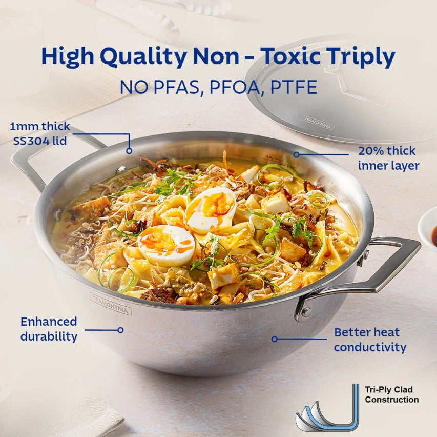 TRAMONTINA   98050025 TRIPLY CLAD AEOIN 28CM