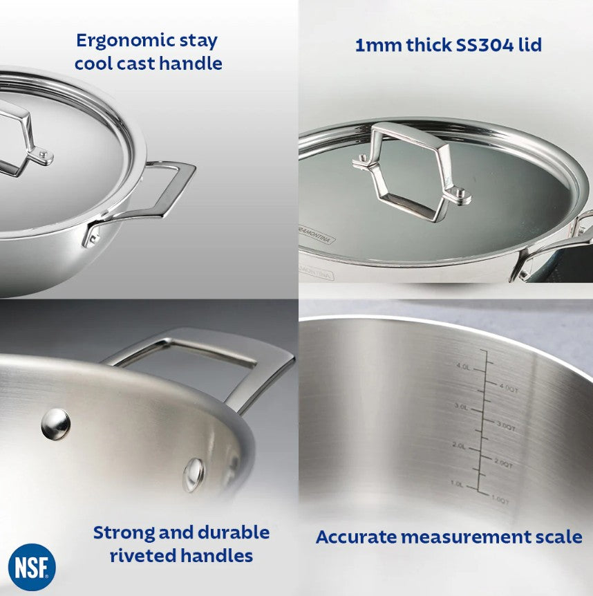 TRAMONTINA   98050025 TRIPLY CLAD AEOIN 28CM