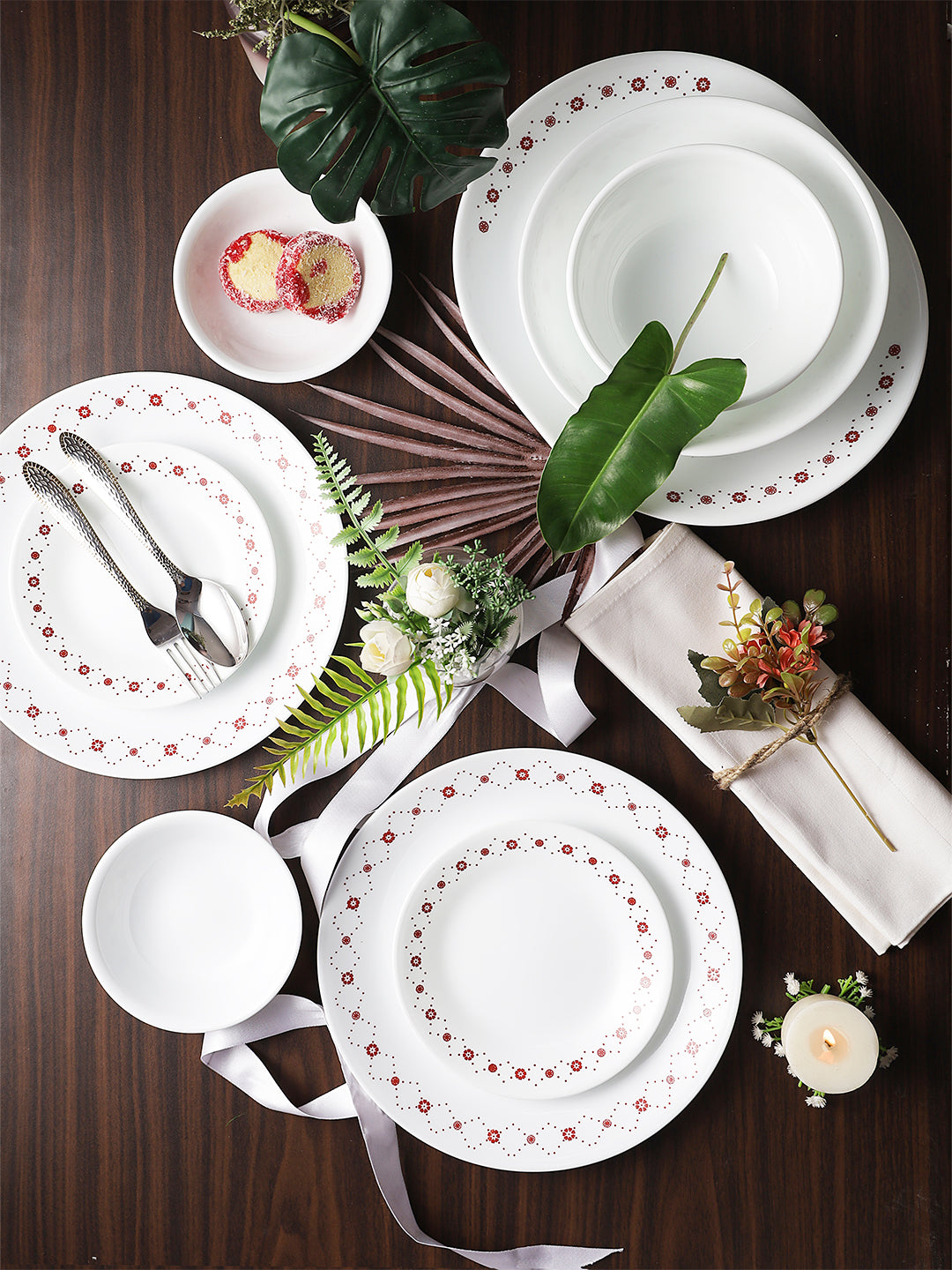CORELLE CROWN 21PCS DINNER SET