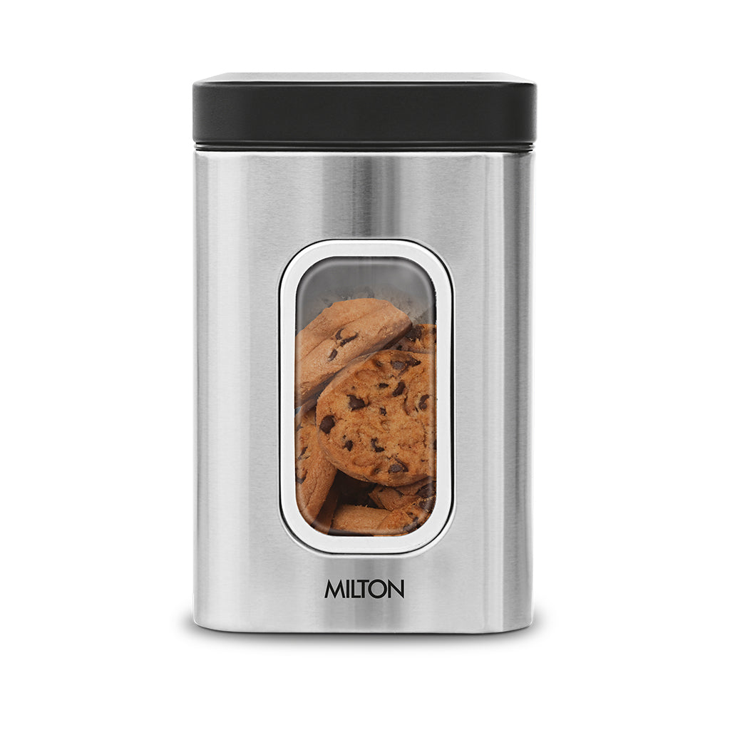 MILTON SS CONT STEEL CLEAR SQUARE 1500 ML Poppat Jamals