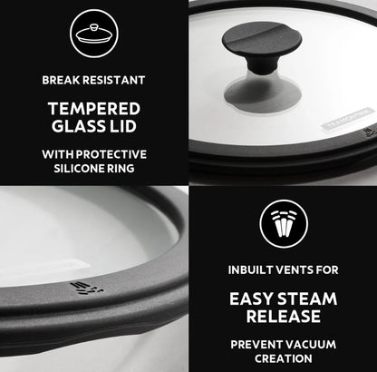 TRAMONTINA   98052004 PRE SEASON CAST IRON DEEP KADAI 24CM