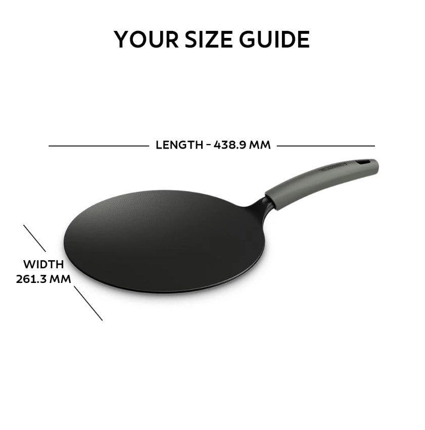 TRAMONTINA   98052010 PRE SEASON CAST IRON CONCAVE TAWA 26CM